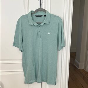 Travis Mathew Light Green Polo Shirt